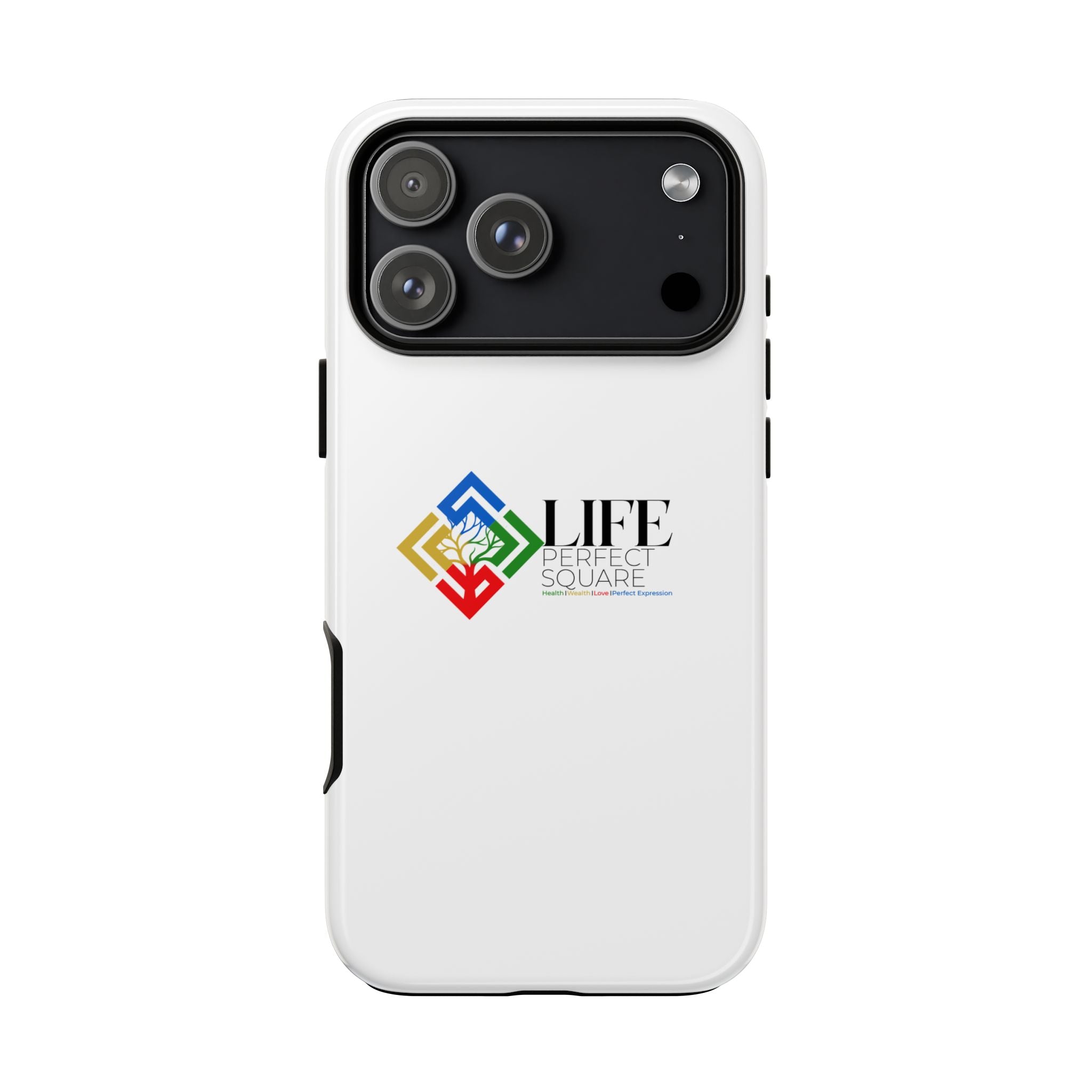 Tough Cases Life Perfect Square Logo Phone Case | Slim Protective iPhone Case