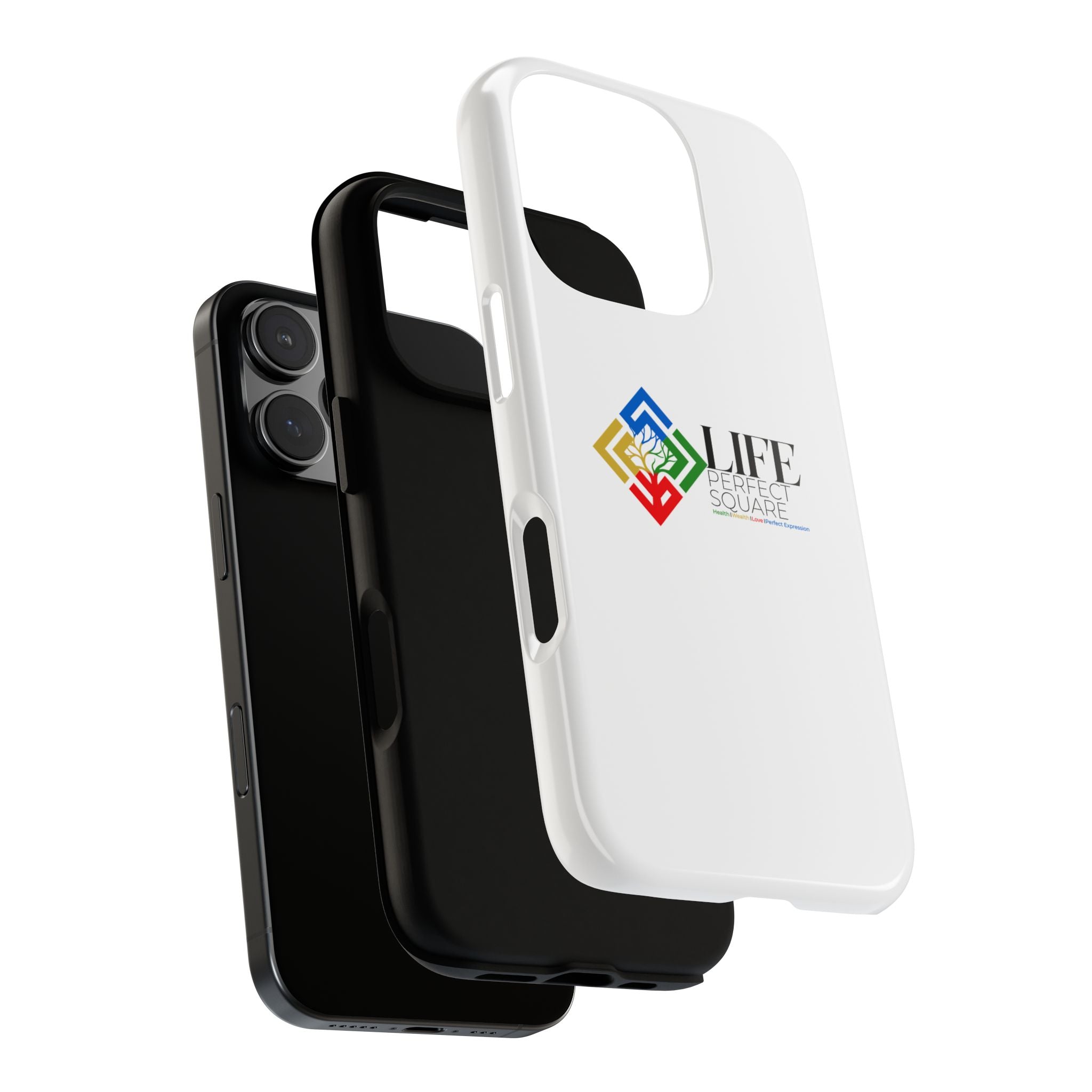 Tough Cases Life Perfect Square Logo Phone Case | Slim Protective iPhone Case