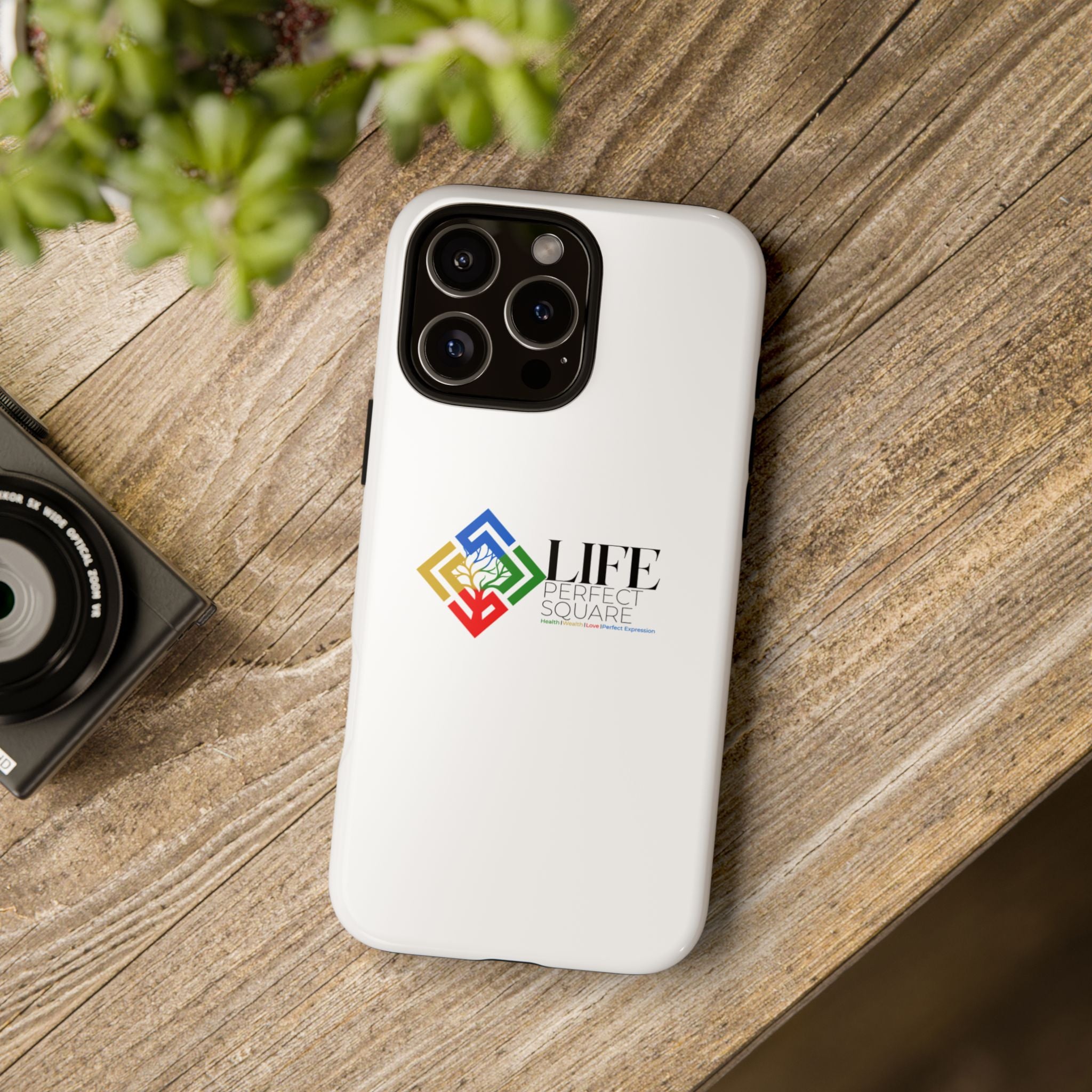 Tough Cases Life Perfect Square Logo Phone Case | Slim Protective iPhone Case