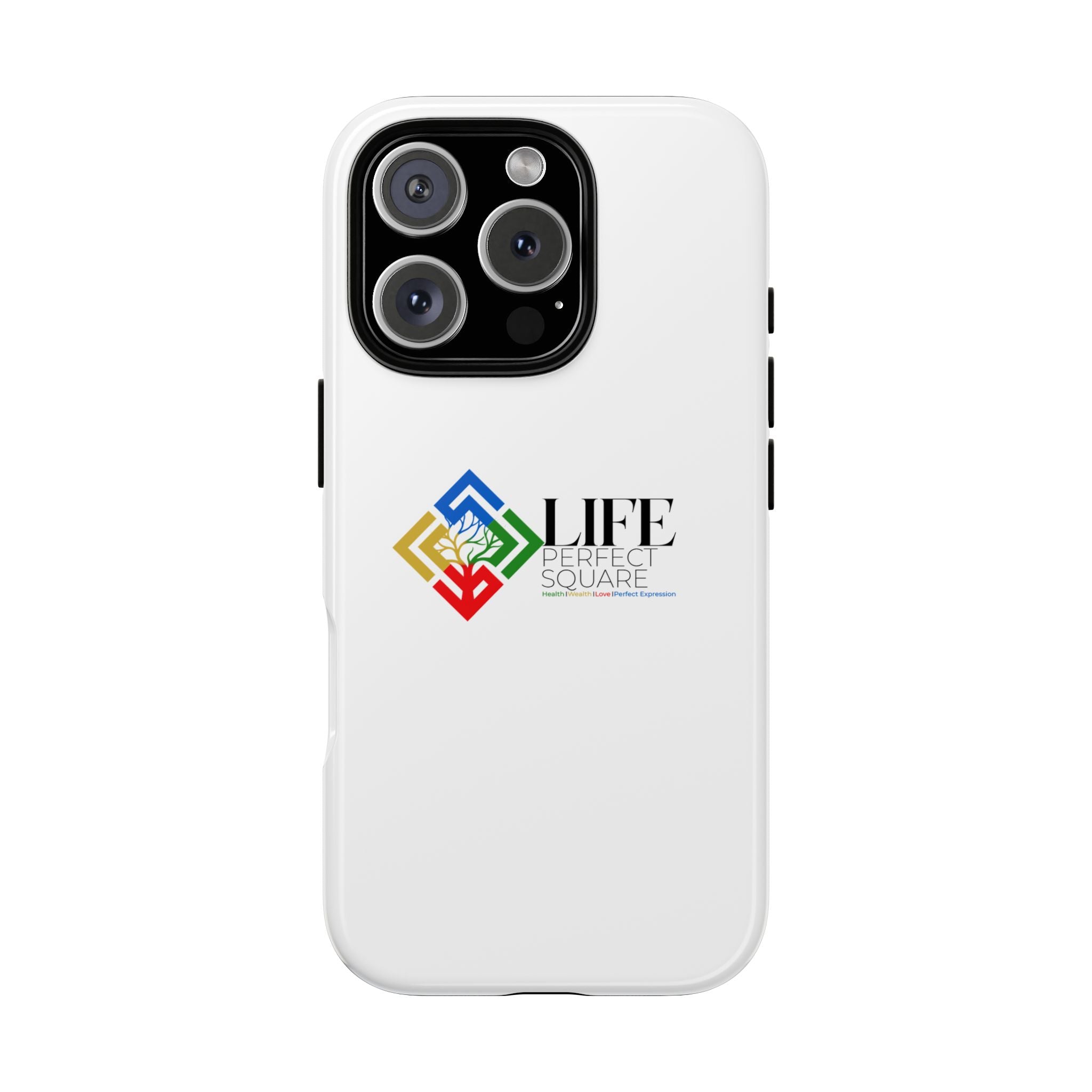 Tough Cases Life Perfect Square Logo Phone Case | Slim Protective iPhone Case