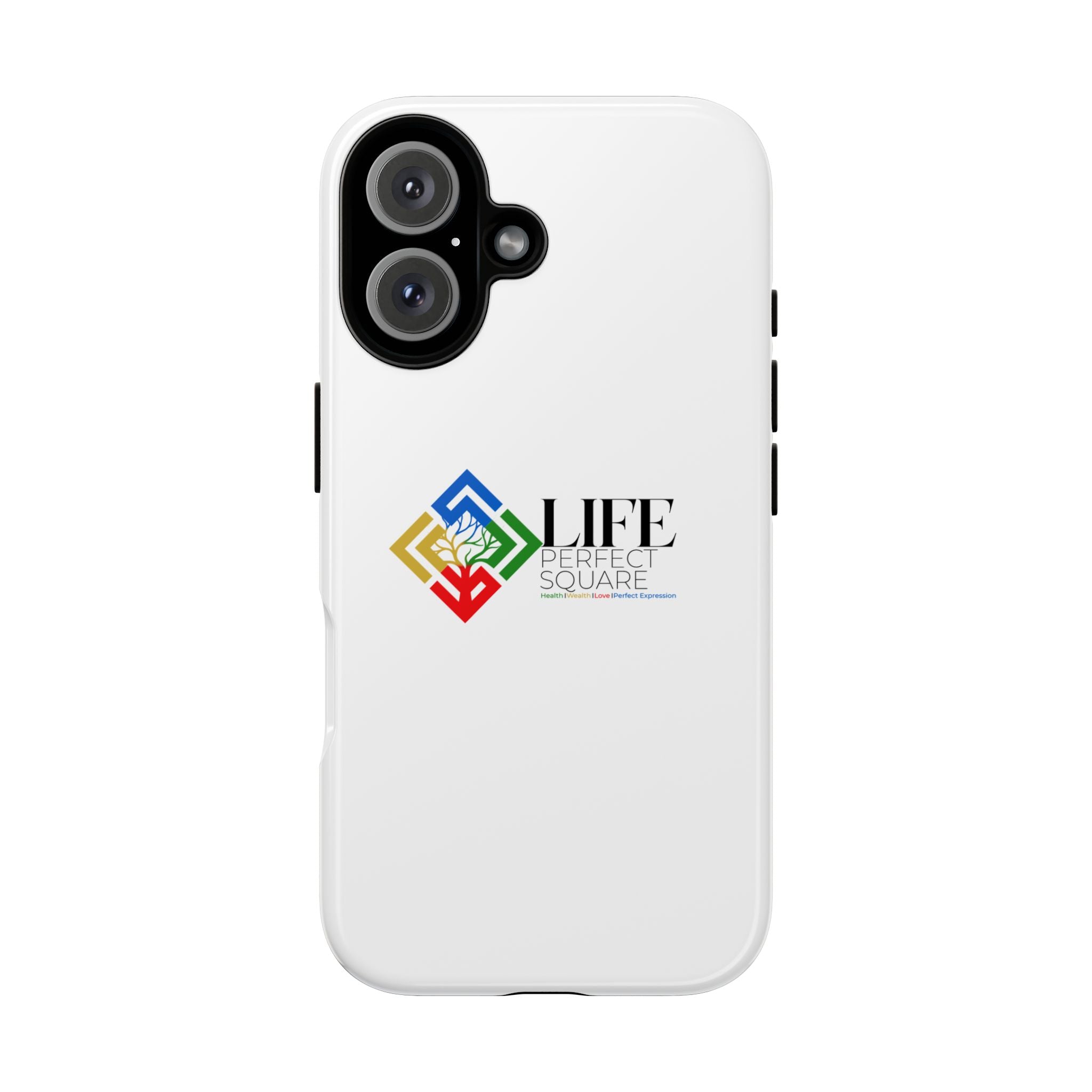 Tough Cases Life Perfect Square Logo Phone Case | Slim Protective iPhone Case
