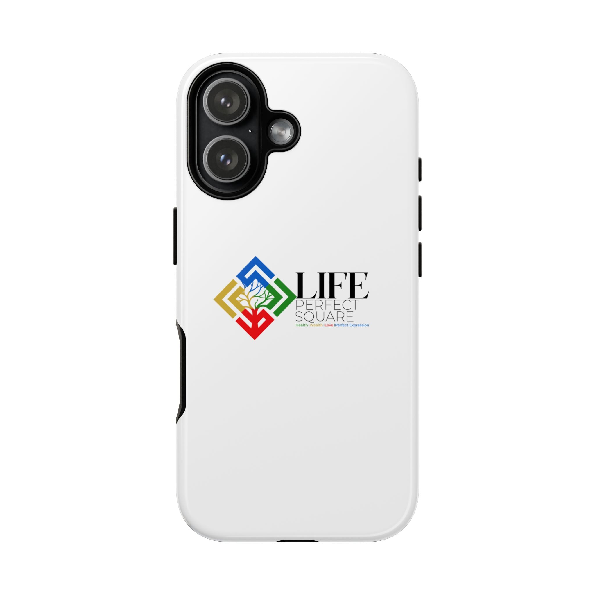 Tough Cases Life Perfect Square Logo Phone Case | Slim Protective iPhone Case