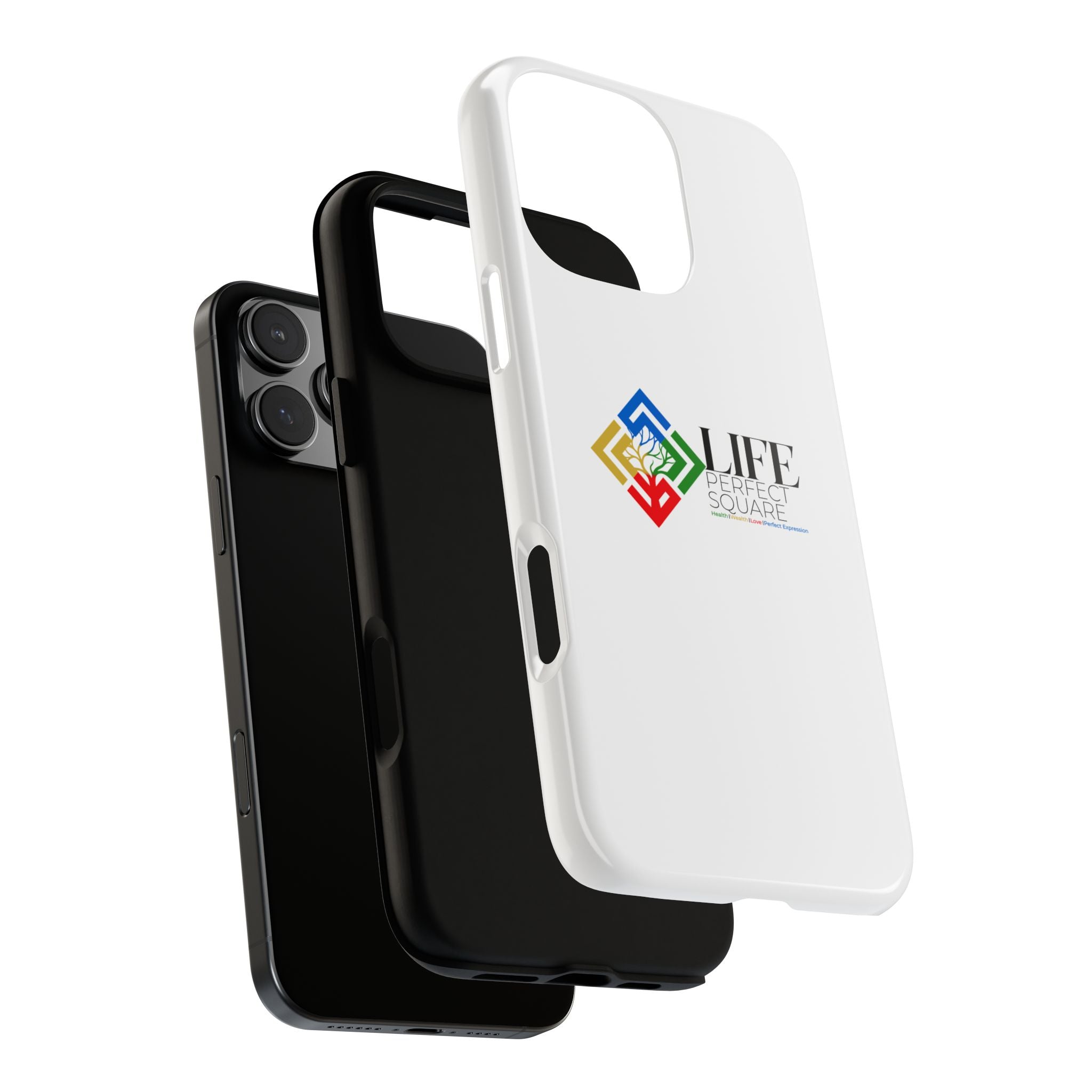 Tough Cases Life Perfect Square Logo Phone Case | Slim Protective iPhone Case