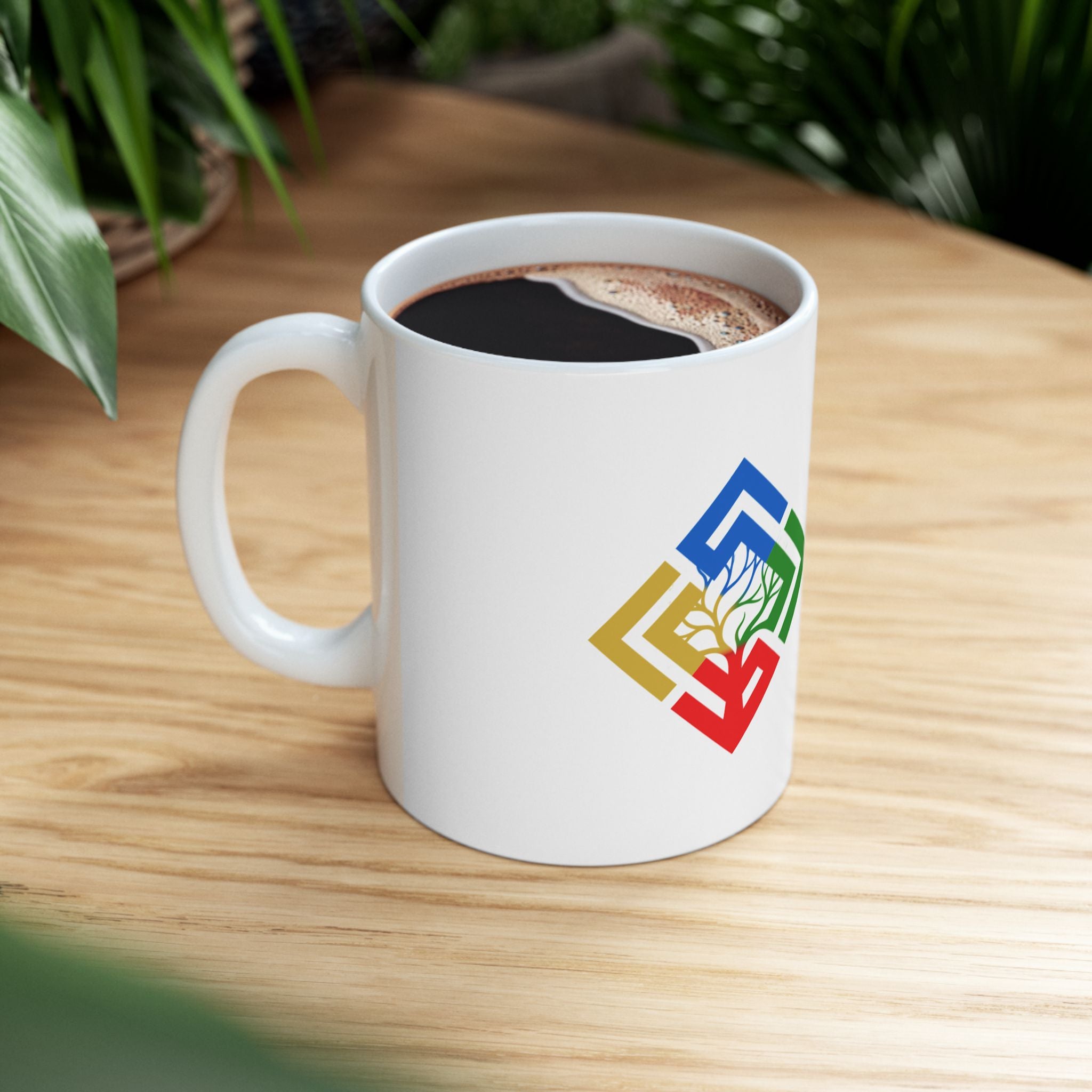 Life Perfect Square Logo Ceramic Mug (11oz, 15oz)