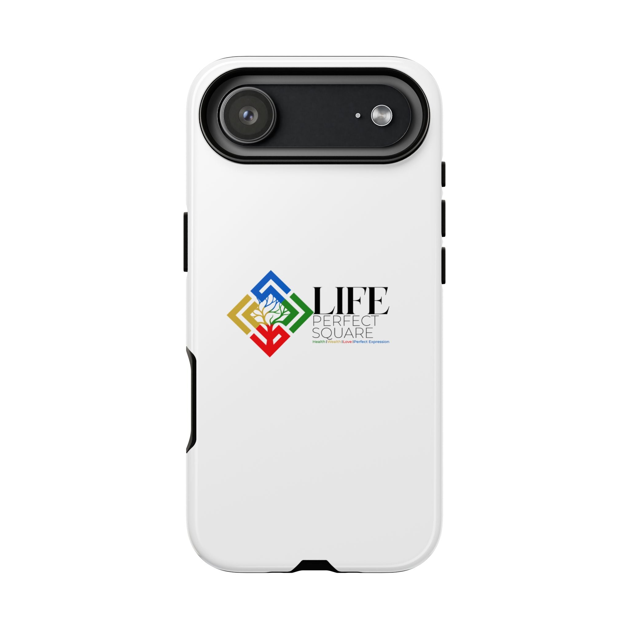 Tough Cases Life Perfect Square Logo Phone Case | Slim Protective iPhone Case