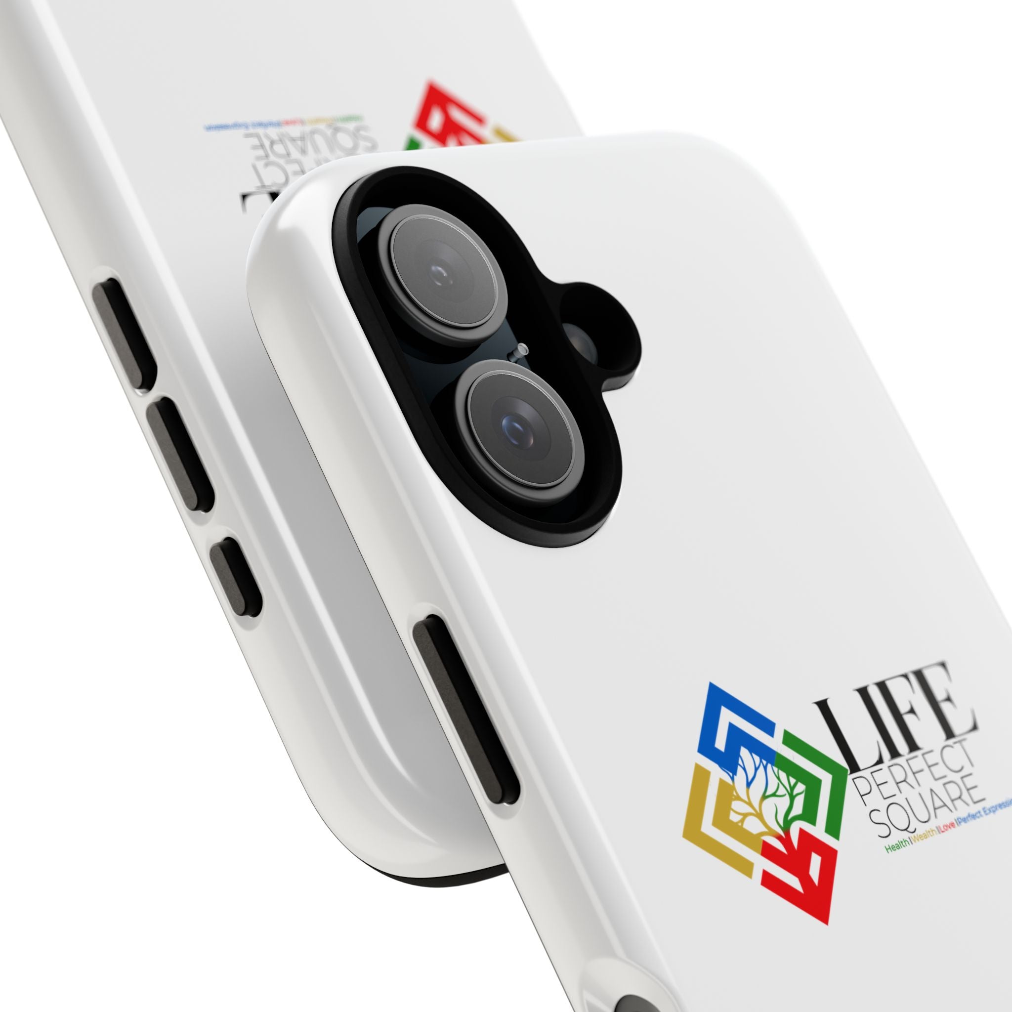 Tough Cases Life Perfect Square Logo Phone Case | Slim Protective iPhone Case