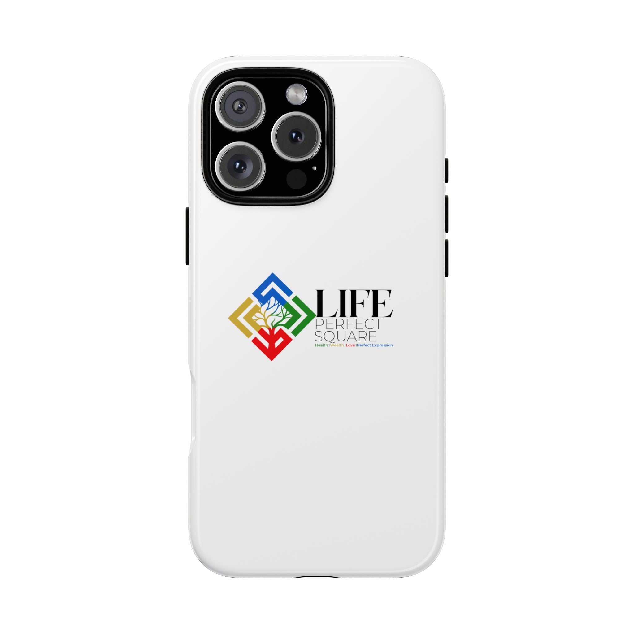 Tough Cases Life Perfect Square Logo Phone Case | Slim Protective iPhone Case