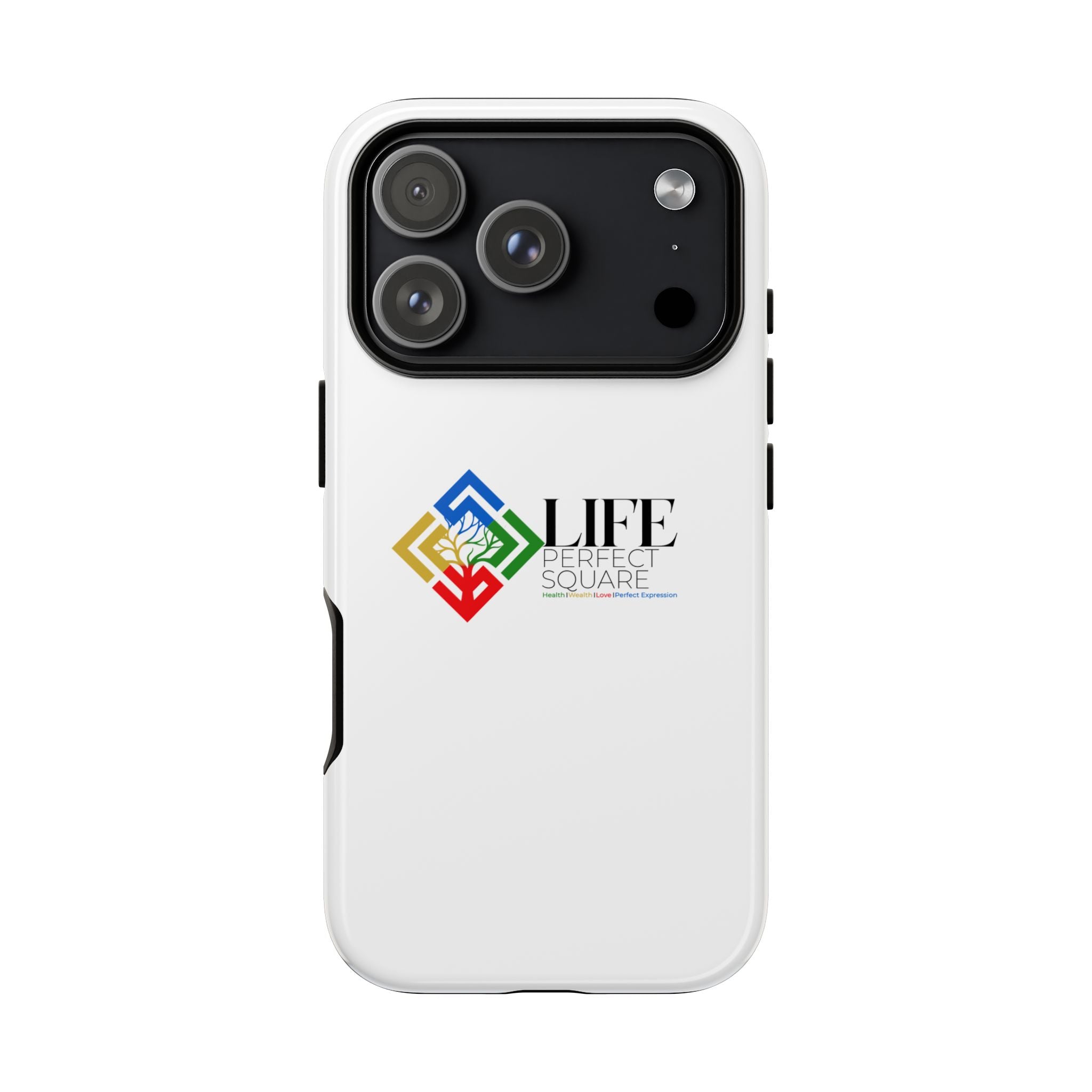Tough Cases Life Perfect Square Logo Phone Case | Slim Protective iPhone Case